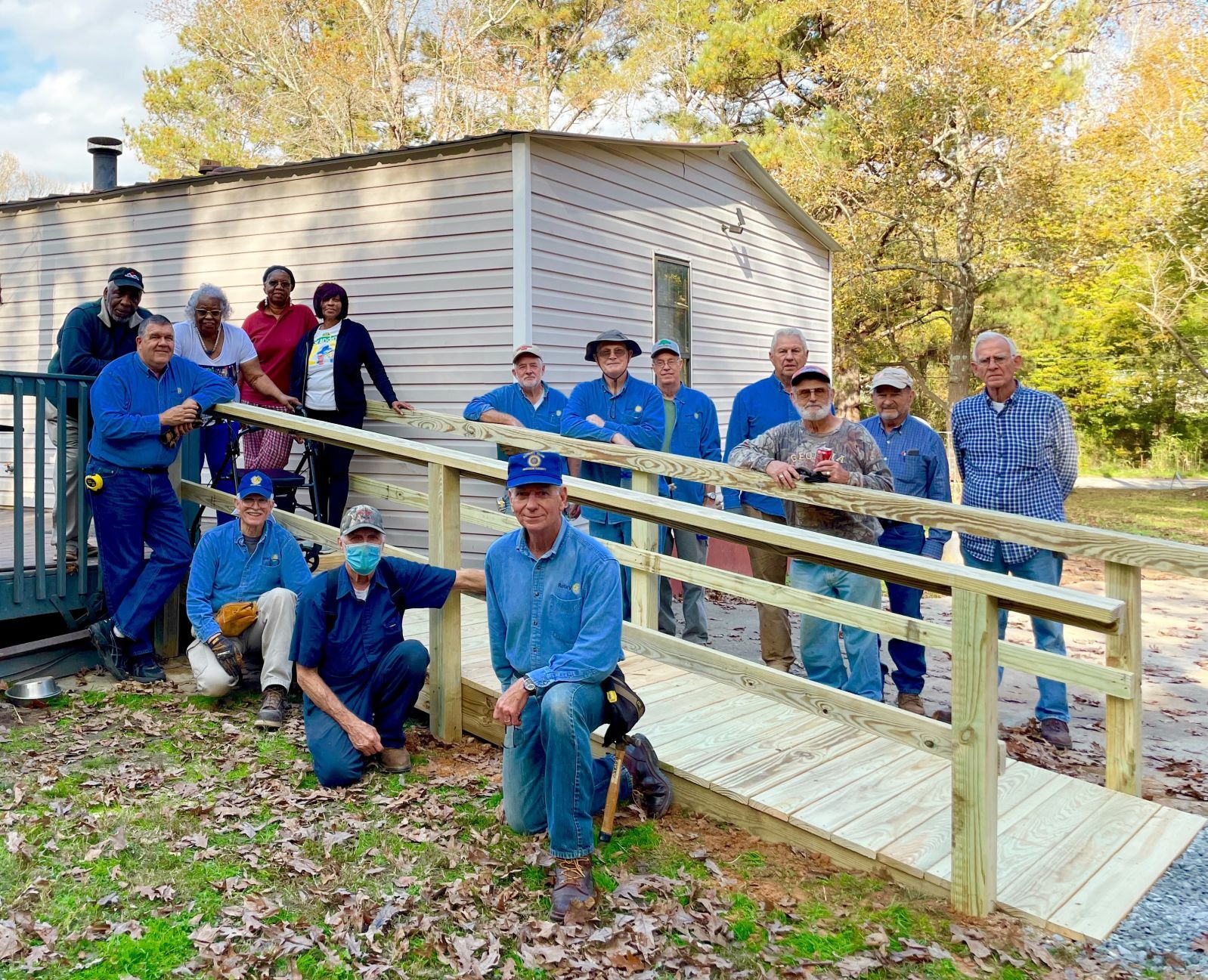 Rotary Club builds a ramp for Jewellene Johnson